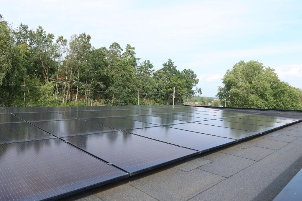 Solceller på villatak