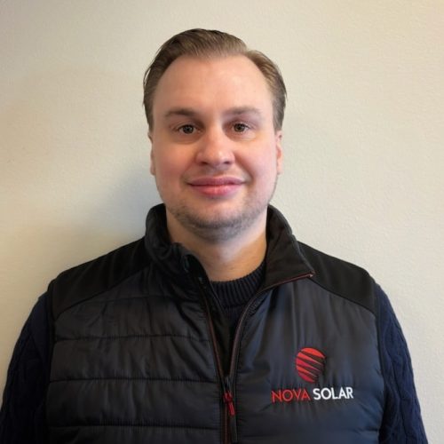 Martin Högberg, teknisk säljare på Nova Solar