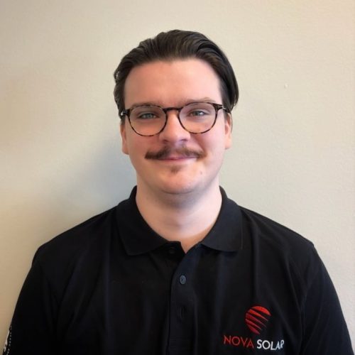 Gustaf Sundkvist, teknisk säljare på Nova Solar